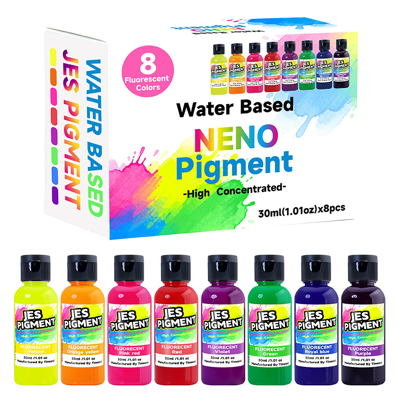 Resin Pigment Set - 8 цветов в наборе, флуоресцентный пигмент,