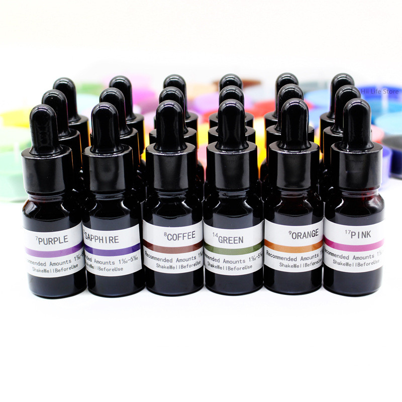 Resin Pigment Set - 10 мл Жидкий краситель для свечей,