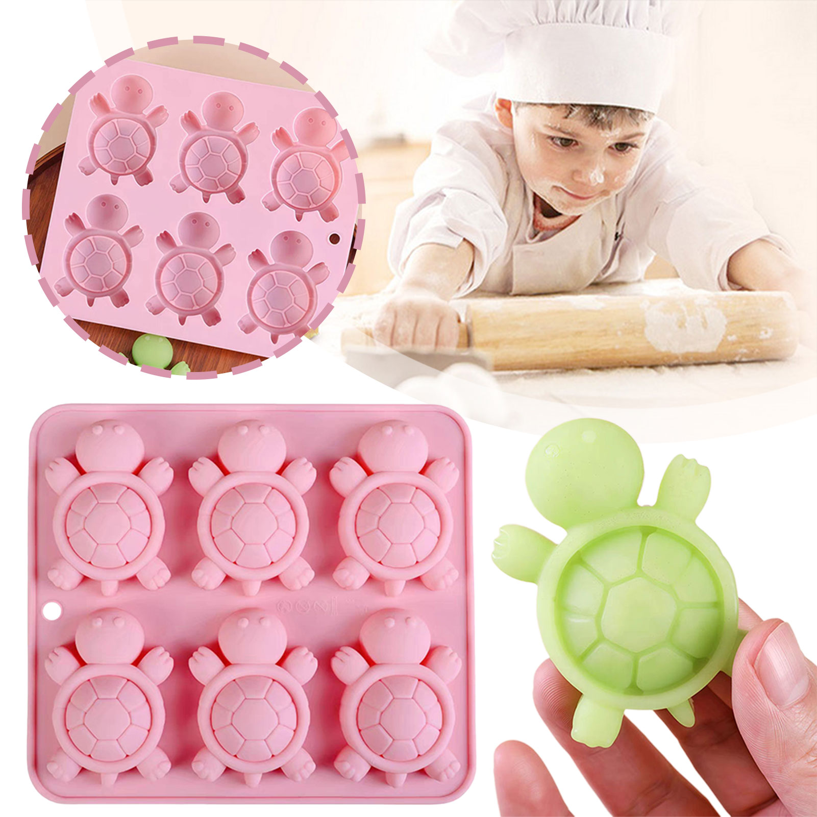 Silicone Mold Tray - Черепахие ледяной лоток