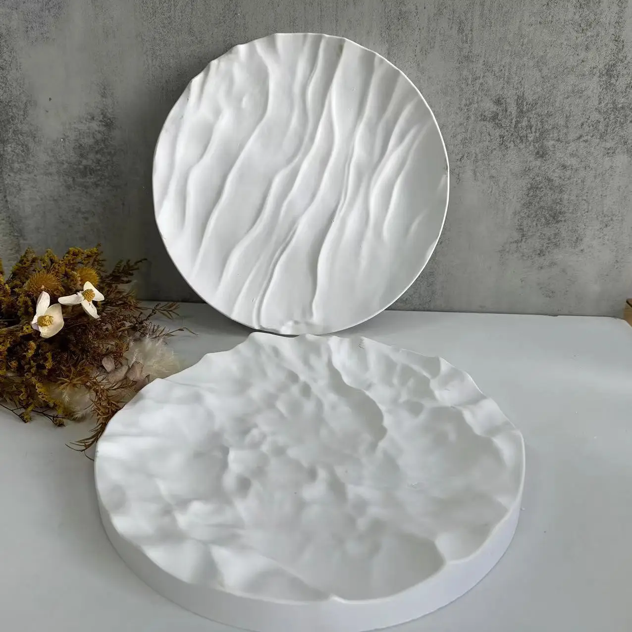 Coaster Mold Round - Большая круглая силиконовая форма с волнами