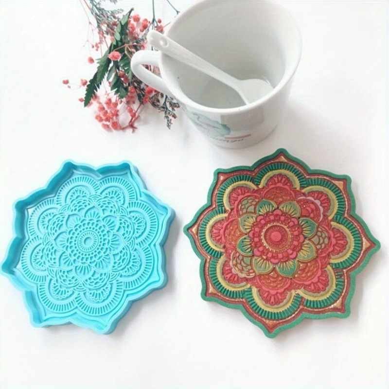 Coaster Mold Round - Силиконовая форма для подставки с мандалой,
