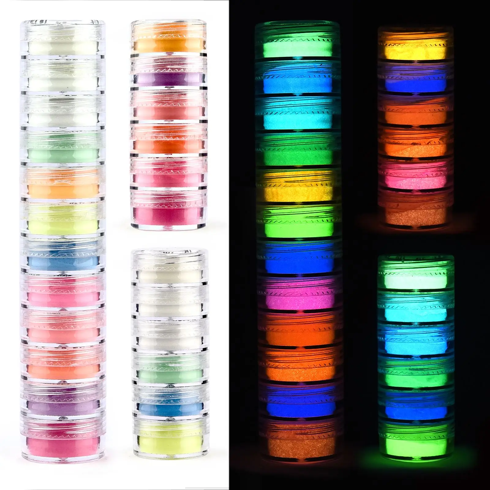 Resin Pigment Set - 6 цветов/набор, светящийся порошок, смоляный пигмент,