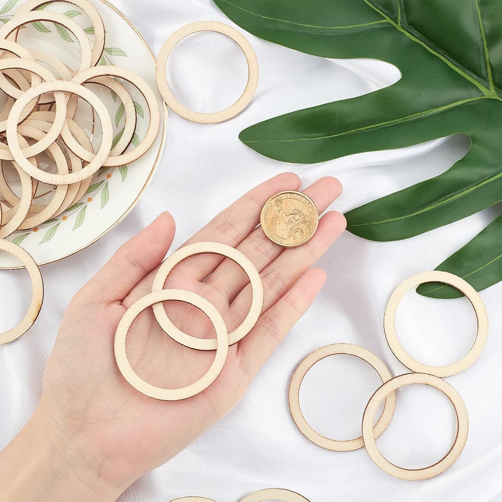 100 шт., кольца из необработан – обзор и цена Wood Ring Blank