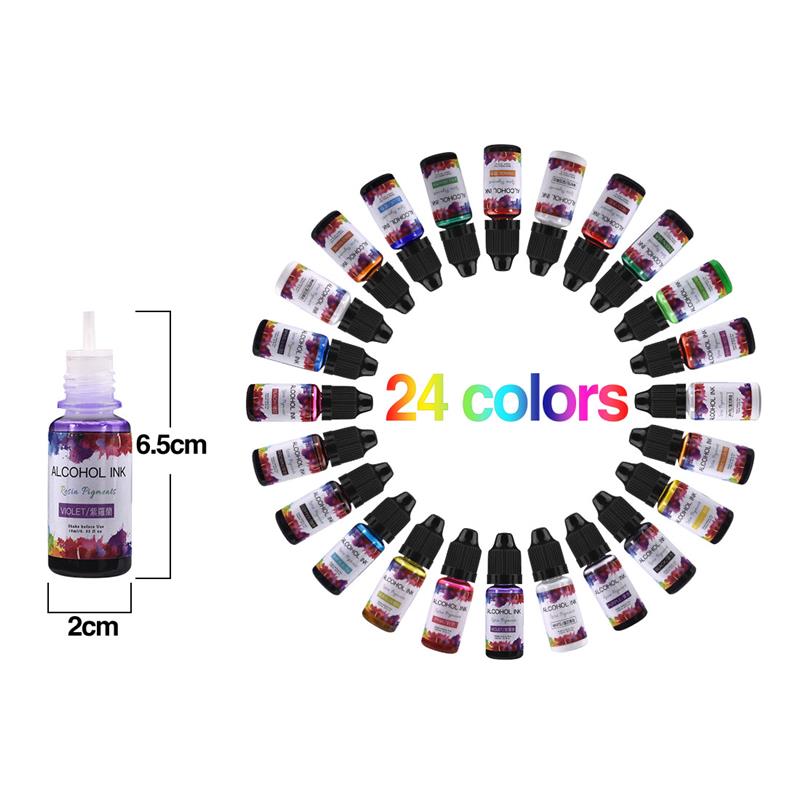 Пигмент для смолы, 10 мл, 24 ц – обзор и цена Resin Pigment Set