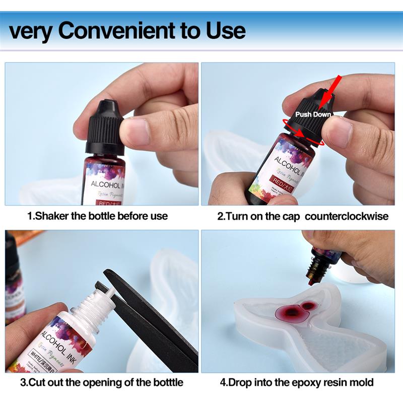 Пигмент для смолы, 10 мл, 24 ц – обзор и цена Resin Pigment Set