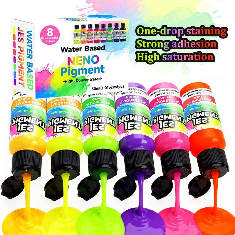 8 цветов в наборе, флуоресцент – обзор и цена Resin Pigment Set