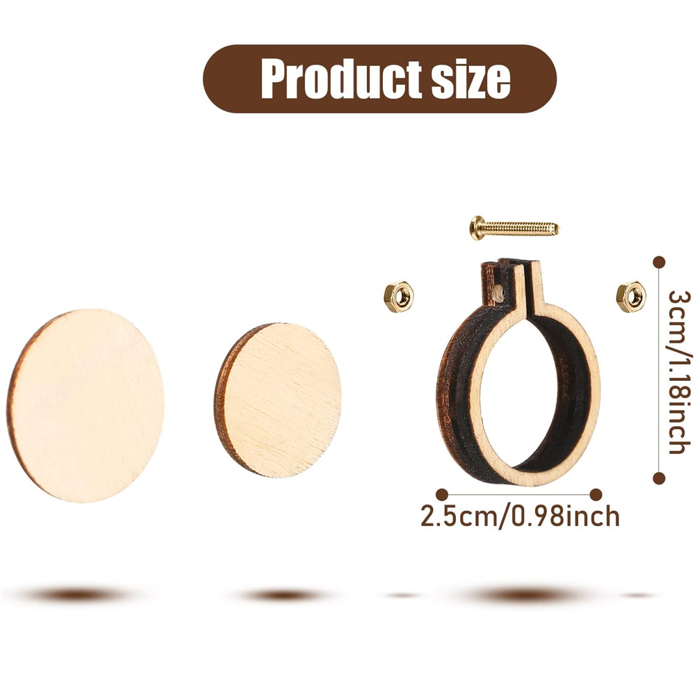 10 шт./компл. деревянные мини- – обзор и цена Wood Ring Blank