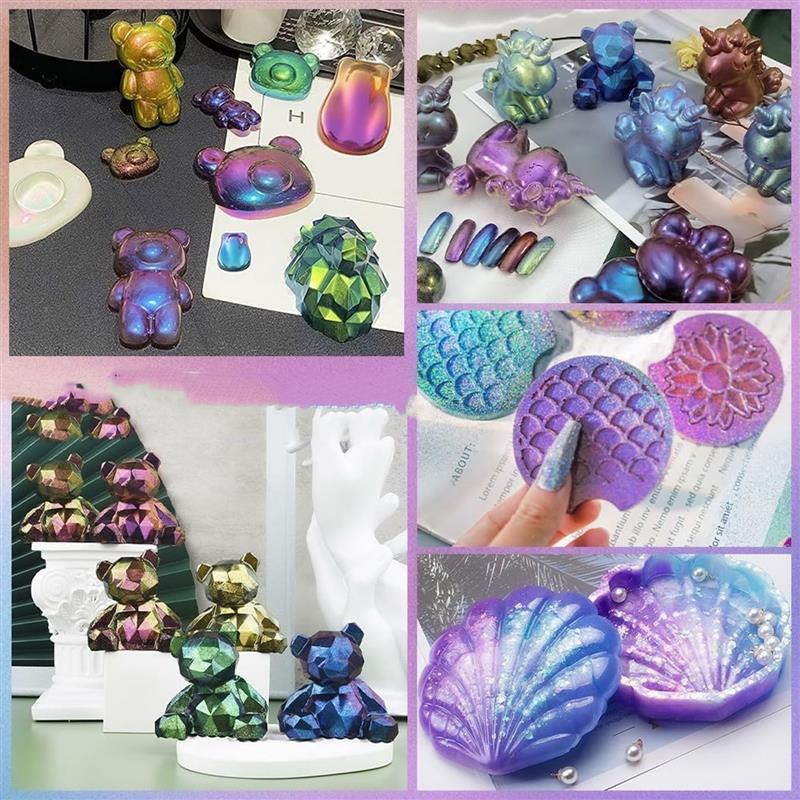 3g зеркальный пигмент-Хамелеон – обзор и цена Resin Pigment Set