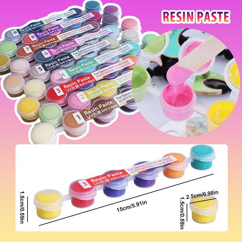 Набор из 6 цветов: пигментные  – обзор и цена Resin Pigment Set