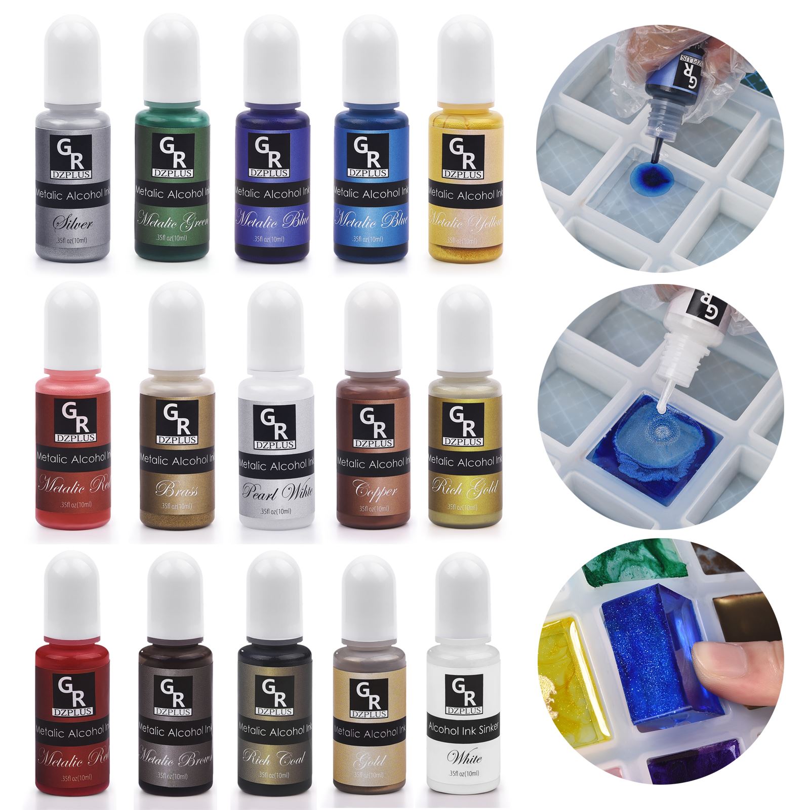 1 комплект, набор пигментов дл – обзор и цена Resin Pigment Set